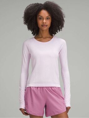 Lululemon Swiftly Tech Long-Sleeve Race Length Meadowsweet Pink 6